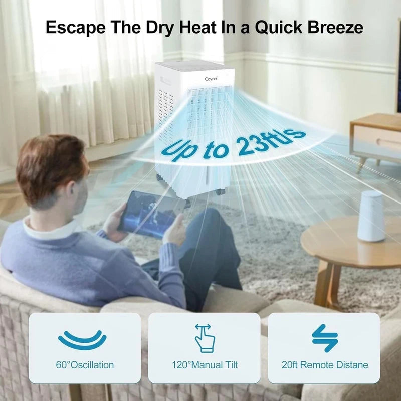 Portable air conditioners w/remote, 4 modes & 3 speeds,waterless alert system Variety shop