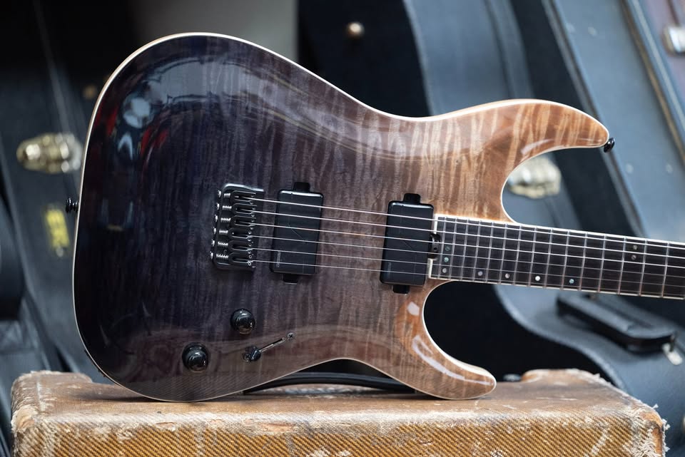 Schecter SLS Elite-5 Black Fade Burst Guitar Variety shop
