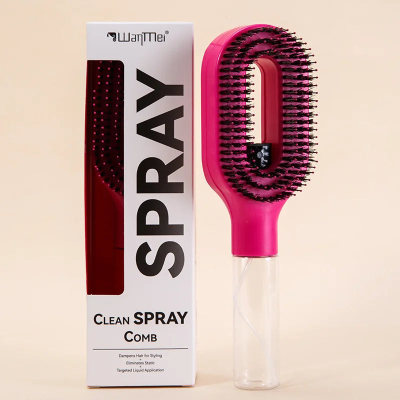 2in1 Sprayer Comb Detangling Scalp Massage Hairbrush with Spray Bottle Essential Oil Water Mist Spray Brush Anti-static Autumn Variety shop