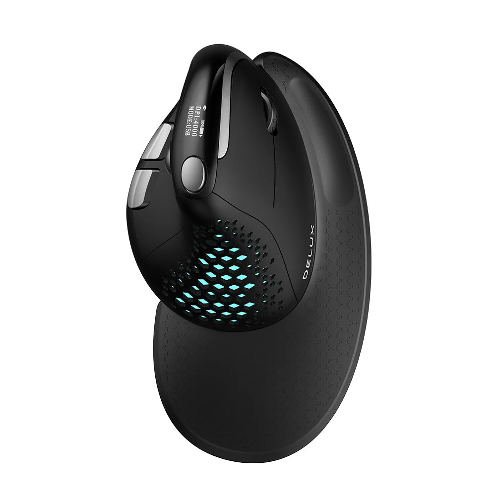 Seeker Ergonomic Vertical Mouse with OLED Screen 4000DPI Rechargeable 1000mA variety store