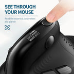 Seeker Ergonomic Vertical Mouse with OLED Screen 4000DPI Rechargeable 1000mA variety store