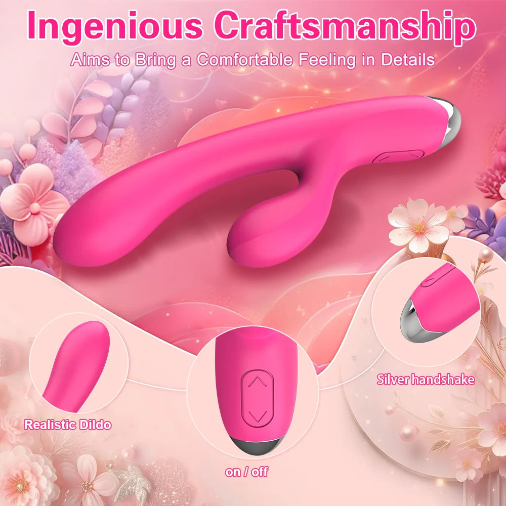 Rabbit Vibrator Realistic Dildo Sex Toys for Women 10 Vibration G Spot Clitoral Vibrators Stimulator Sextoy for Adults Goods 18+ Variety shop