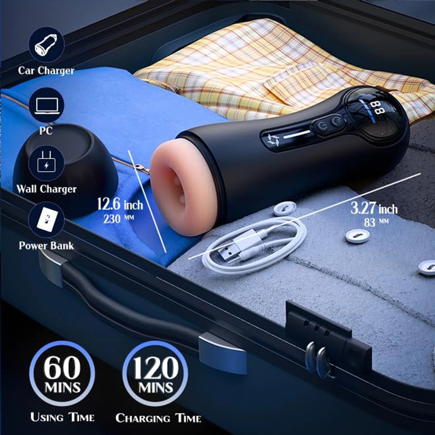 Male Masturbator Penis Pump For Men with 4 Sucking 9 Vibration Modes LED Display Pocket Pussy Realistic Vagina Variety shop