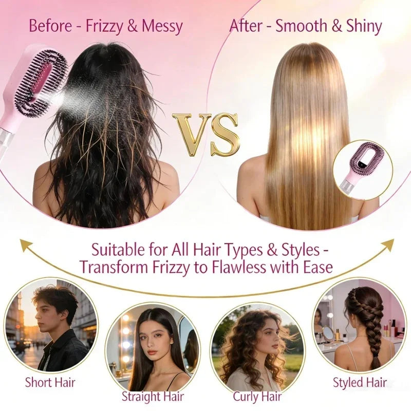 2in1 Sprayer Comb Detangling Scalp Massage Hairbrush with Spray Bottle Essential Oil Water Mist Spray Brush Anti-static Autumn Variety shop