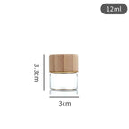 Transparent Storage Tank Glass Sealed Spice Jars Dispensing Bottles with Wood Lids Food Storage Sealing Jar Storage Tool variety store