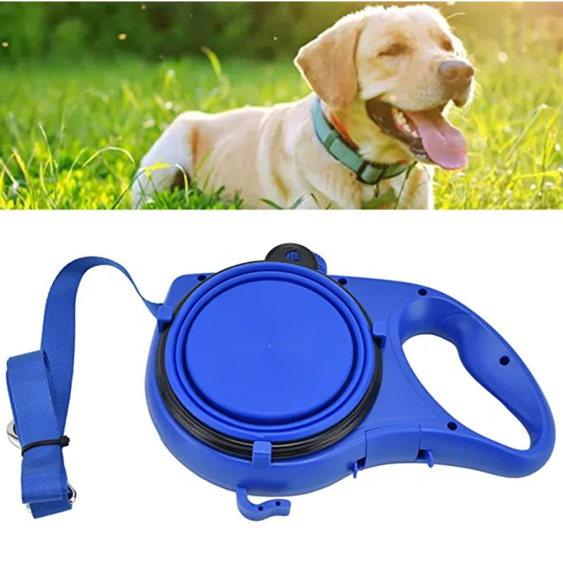 Multifunction Pet Dog Leash with Builtin Water Bottle Bowl Waste Bag Dispenser for Outdoor Walking variety store
