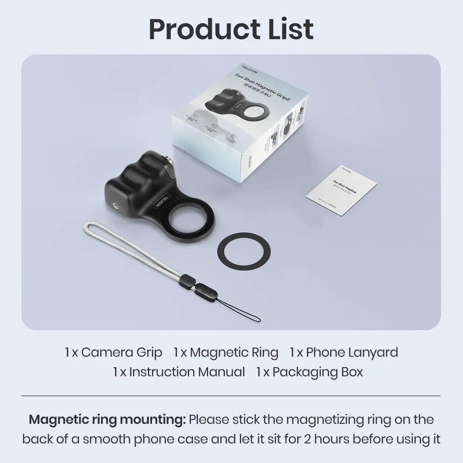 Magnetic Phone Camera Shoot Hand Grip BT Remote Control Handle for Vlogs and Selfies variety store