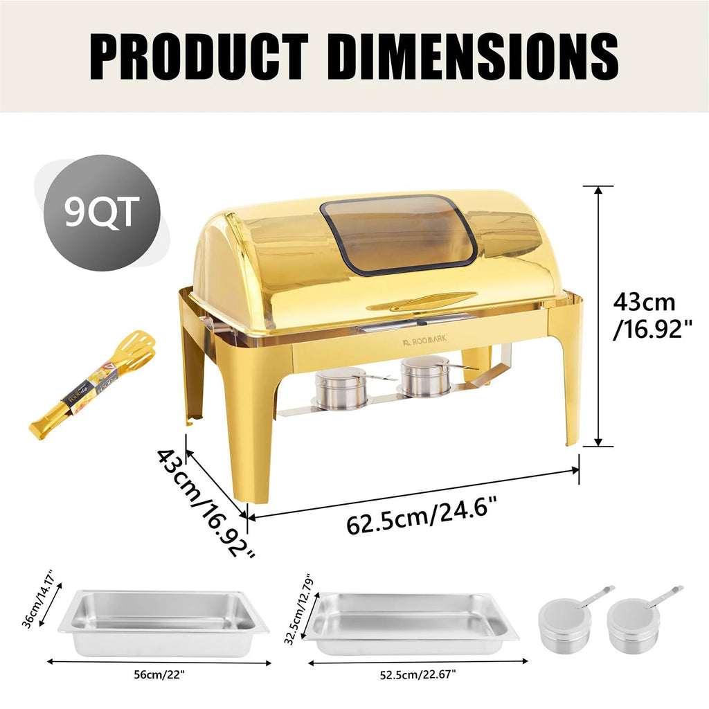 Chafing Dish Buffet Set , High Grade Stainless Steel Catering Warmer Complete set variety store