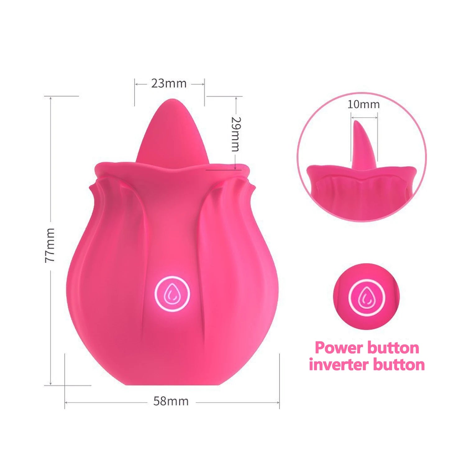 Rose Toy Tongue Licking Vibrator for Women Oral Clit Stimulator Female G Spot Vibrating Masturbation Massager Sex Toys for Adult Variety shop