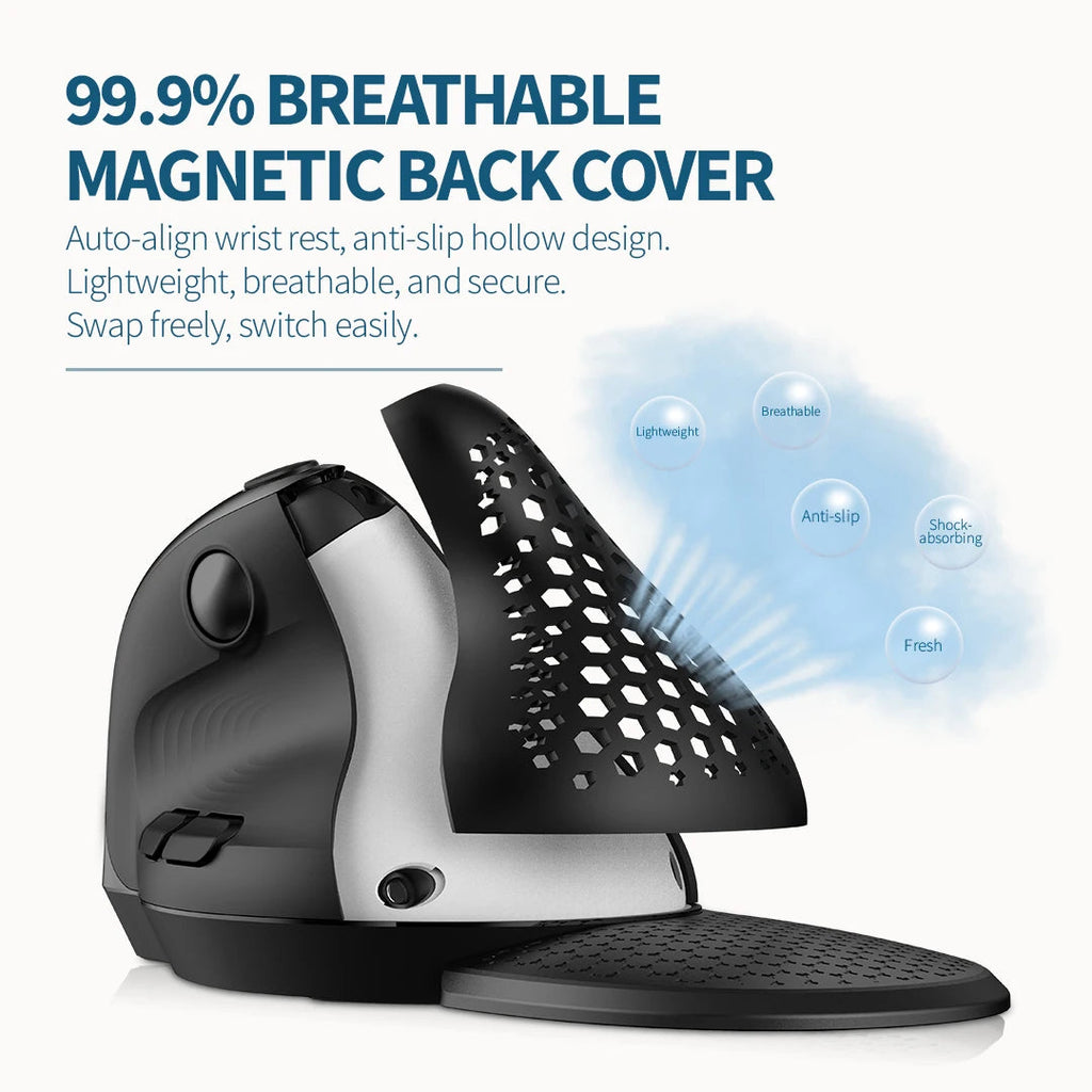 Seeker Ergonomic Vertical Mouse with OLED Screen 4000DPI Rechargeable 1000mA variety store