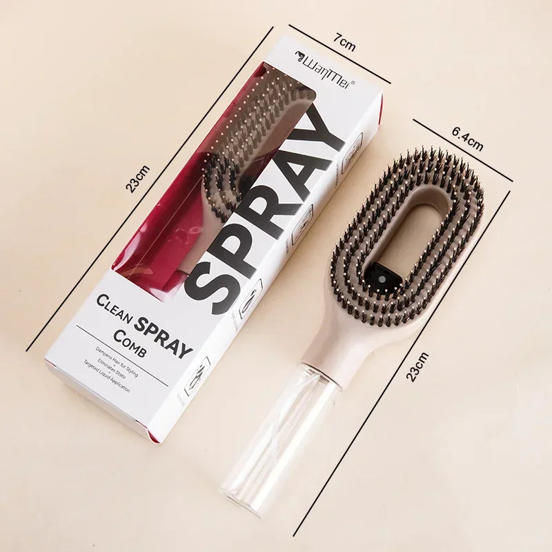 2in1 Sprayer Comb Detangling Scalp Massage Hairbrush with Spray Bottle Essential Oil Water Mist Spray Brush Anti-static Autumn Variety shop