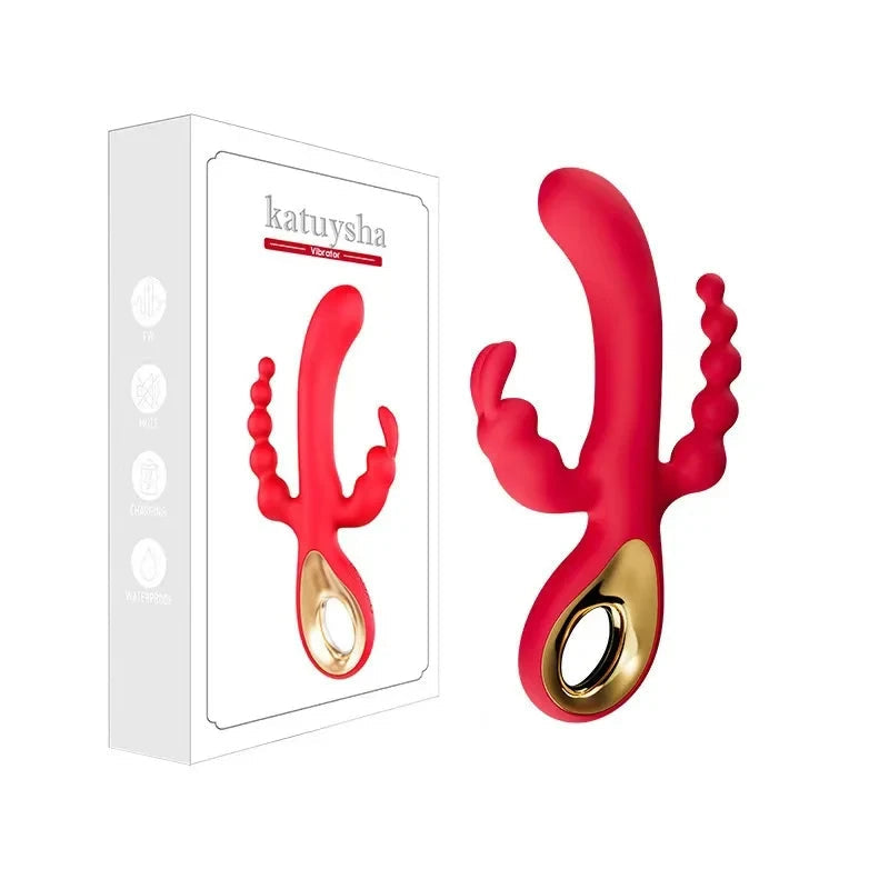 3 In 1 Dildo Rabbit Vibrator for Women G-Spot Orgasm Masturbator Anal Plug Clitoris Stimulator Female Masturbation Sex Toys 18 Variety shop