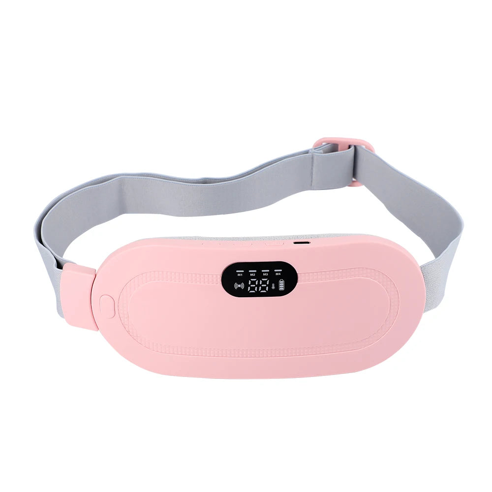 Electric Waist Massage Period Cramp Massager Vibrating Heating Belt for Menstrual Waist Stomach Abdominal Warm Palace Belt Variety shop