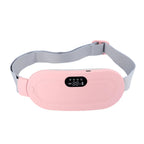 Electric Waist Massage Period Cramp Massager Vibrating Heating Belt for Menstrual Waist Stomach Abdominal Warm Palace Belt Variety shop
