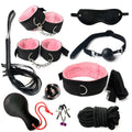 Bdsm Set Kits  Nylon Bondage for Couples Handcuffs Collar Nipple Clamps Whip Spanking Variety shop