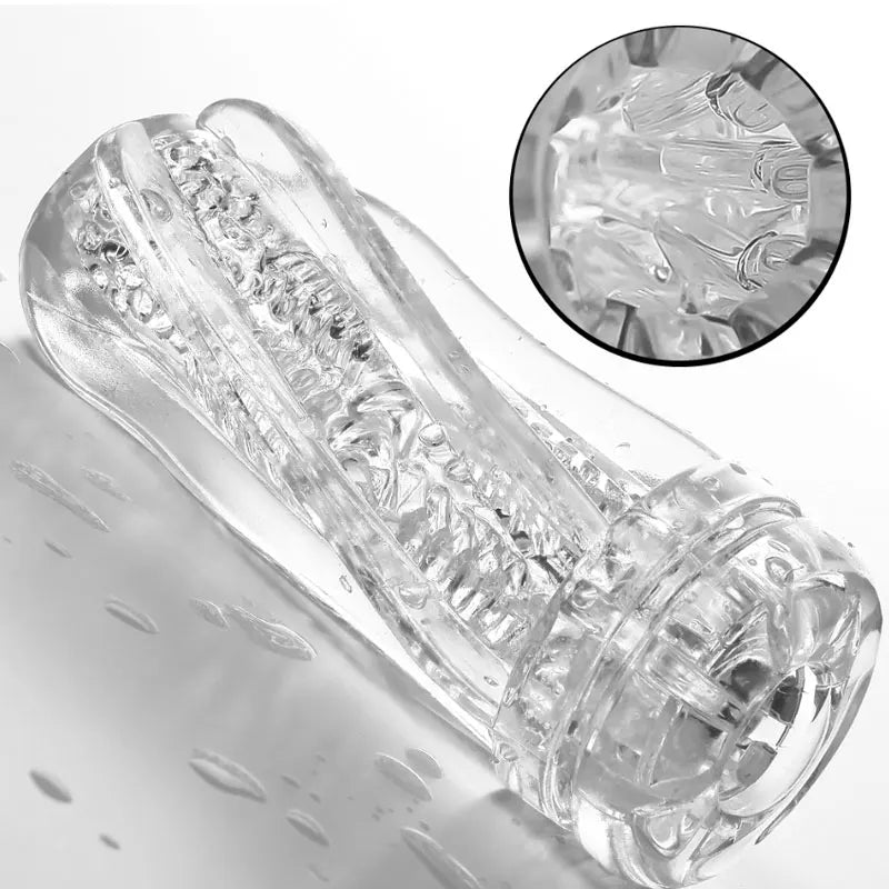 Male Masturbator Cup Soft Pussy Sex Toys Transparent Vagina Adult Endurance Exercise Adult supplies Vacuum Pocket Cup for Men Variety shop