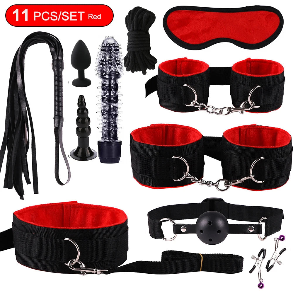 BDSM Kits Sex Bondage Vibrators Sex toys for Couples Adult Variety shop