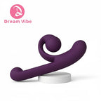 Snail Dildo Vibrator Adjustable Clit Fit Penetration G-Spot Dual Motors Pleasure Women Sex Toy Double Stimulation Toy Love 18+ Variety shop