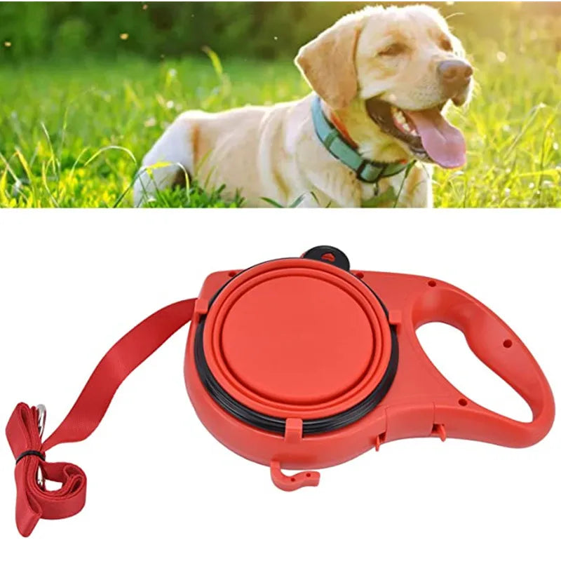 Multifunction Pet Dog Leash with Builtin Water Bottle Bowl Waste Bag Dispenser for Outdoor Walking variety store