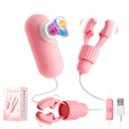 Vibrating Nipple Clamp Tongue Licking Sucking Vibrator For Women Breast Massage Variety shop