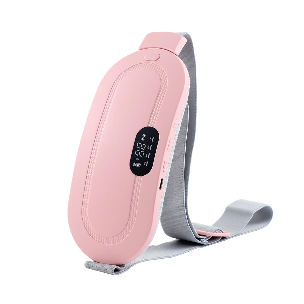 Electric Waist Massage Period Cramp Massager Vibrating Heating Belt for Menstrual Waist Stomach Abdominal Warm Palace Belt Variety shop