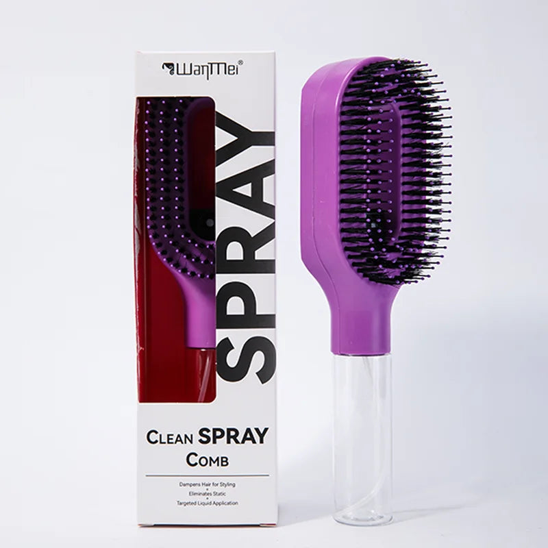 2in1 Sprayer Comb Detangling Scalp Massage Hairbrush with Spray Bottle Essential Oil Water Mist Spray Brush Anti-static Autumn Variety shop