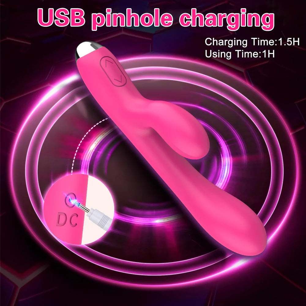 Rabbit Vibrator Realistic Dildo Sex Toys for Women 10 Vibration G Spot Clitoral Vibrators Stimulator Sextoy for Adults Goods 18+ Variety shop