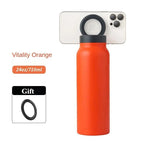 24 Oz Insulated Stainless Steel Sports Bottle Insulated Mug with Magnetic Phone Holder variety store