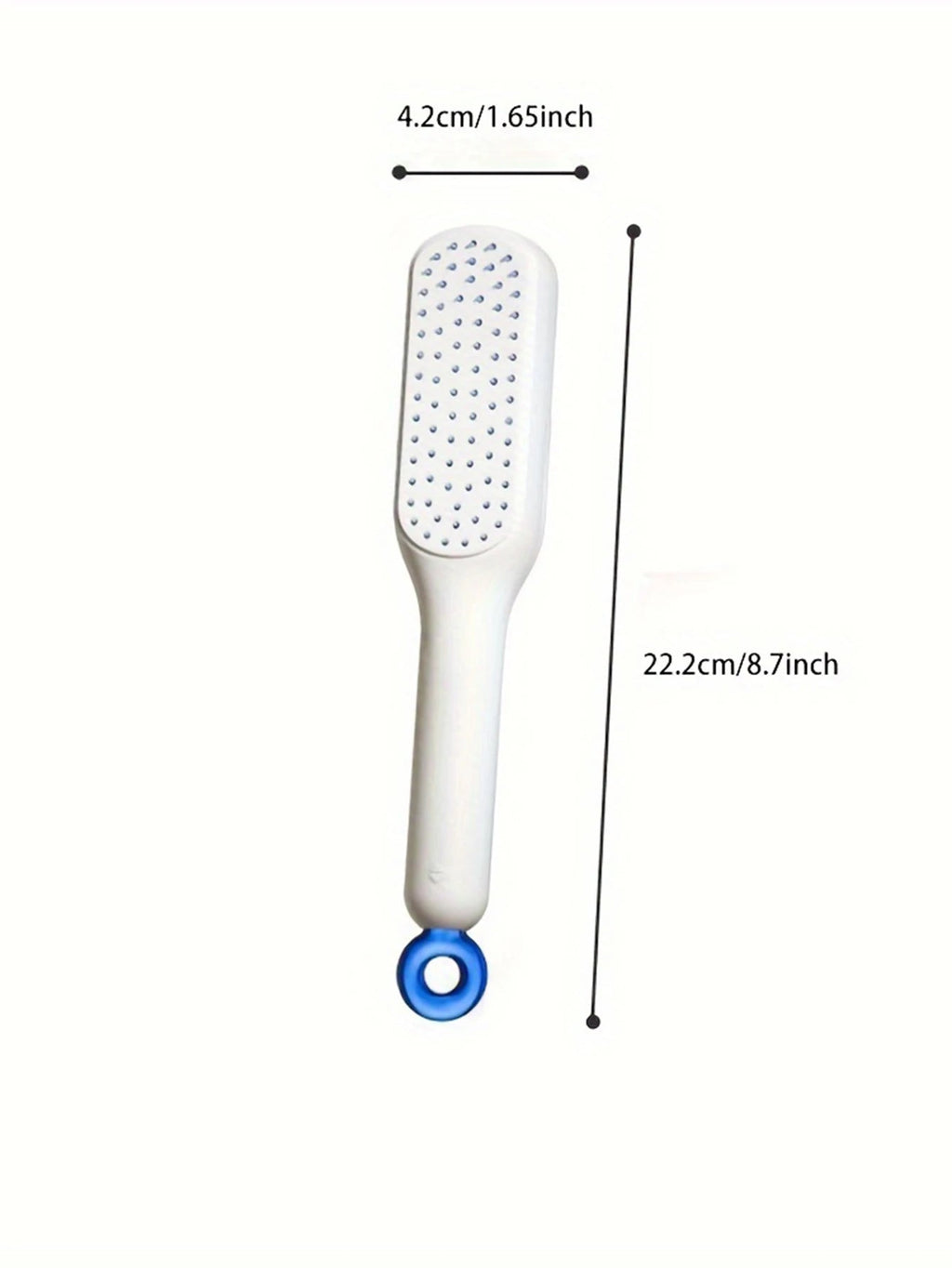 1pc Self-cleaning Hair Comb Anti Static Retractable One-pull Massage Brush Rotating Lifting Hairbrush Safety Airbag Combs Barber Variety store