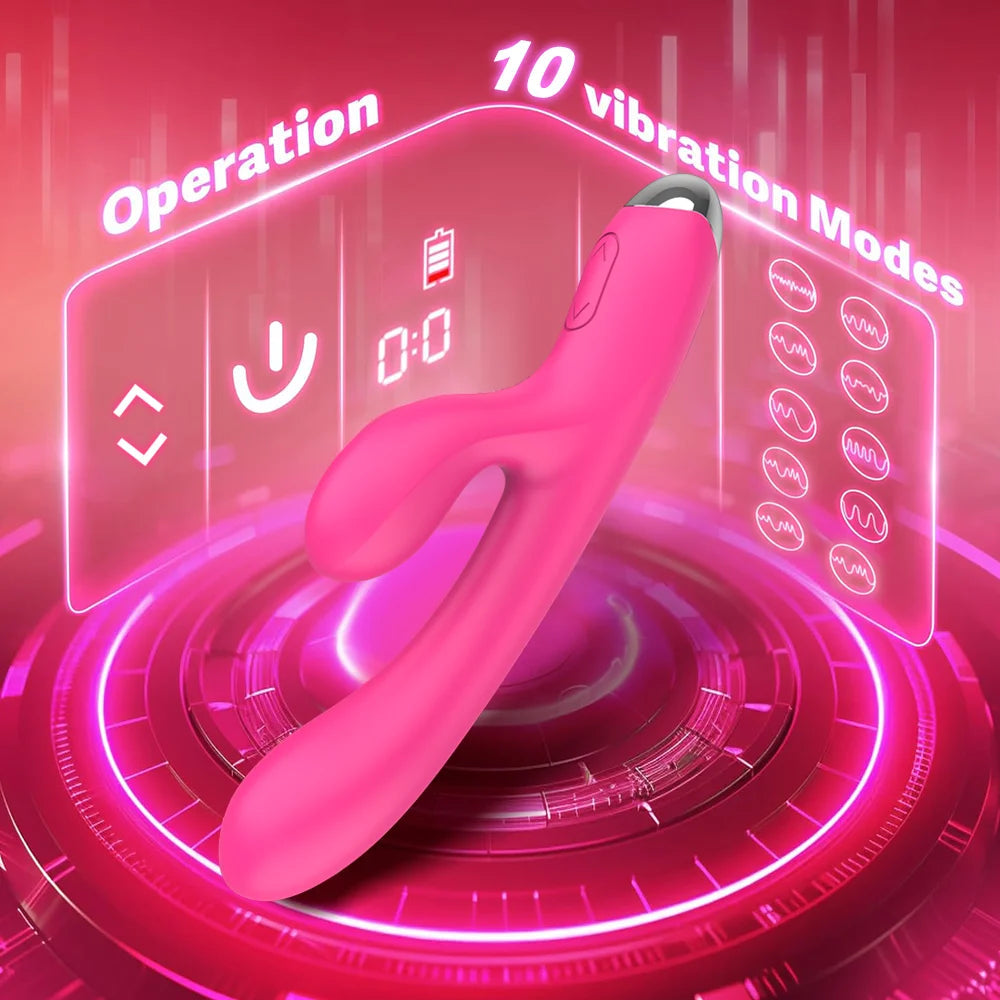 Rabbit Vibrator Realistic Dildo Sex Toys for Women 10 Vibration G Spot Clitoral Vibrators Stimulator Sextoy for Adults Goods 18+ Variety shop