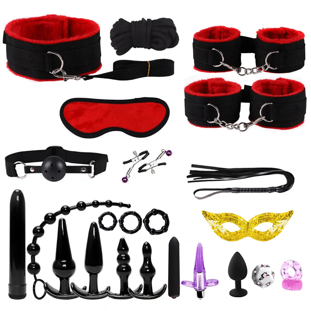 BDSM Kits Sex Bondage Vibrators Sex toys for Couples Adult Variety shop
