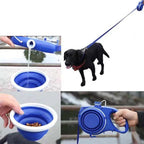 Multifunction Pet Dog Leash with Builtin Water Bottle Bowl Waste Bag Dispenser for Outdoor Walking variety store