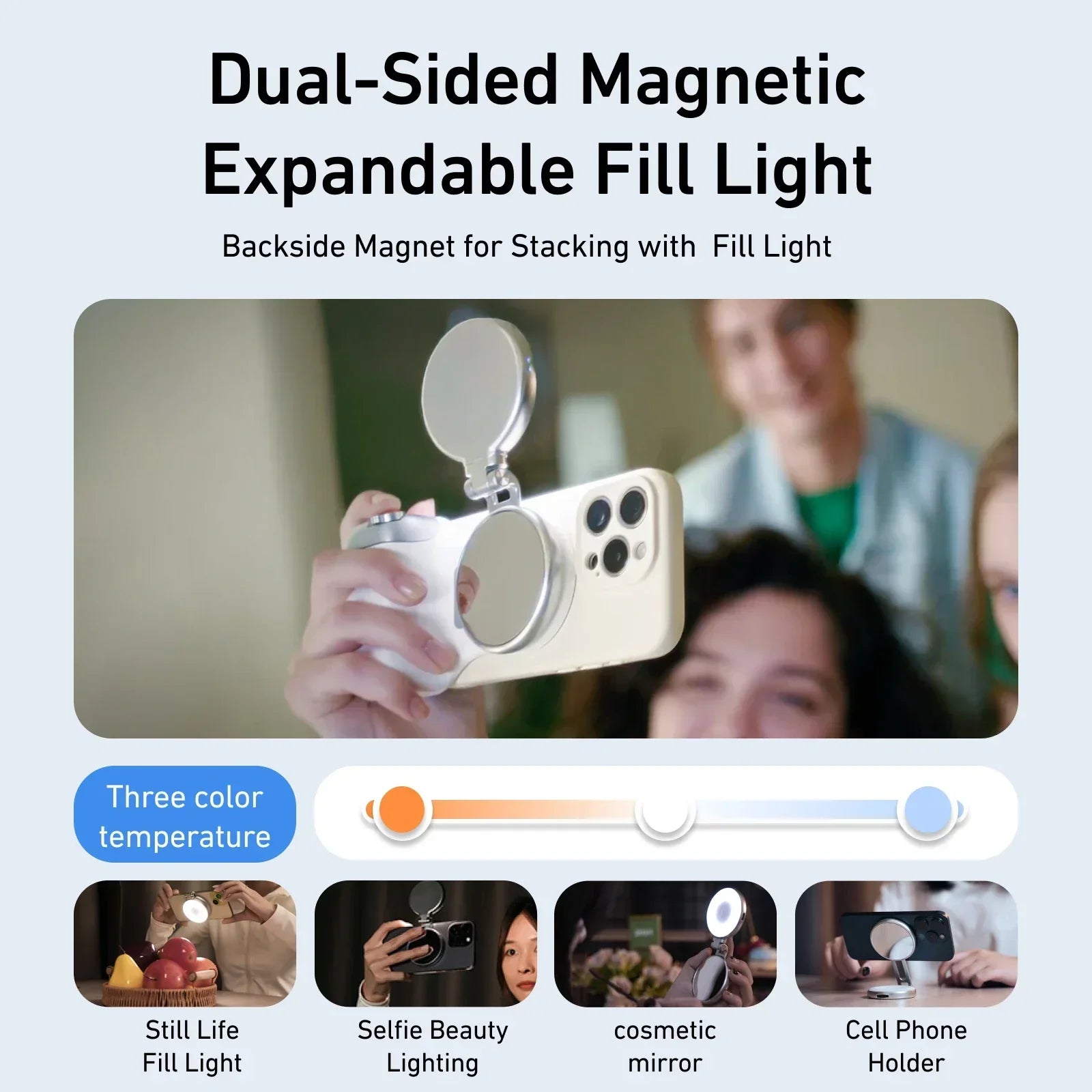Magnetic Phone Camera Shoot Hand Grip BT Remote Control Handle for Vlogs and Selfies variety store