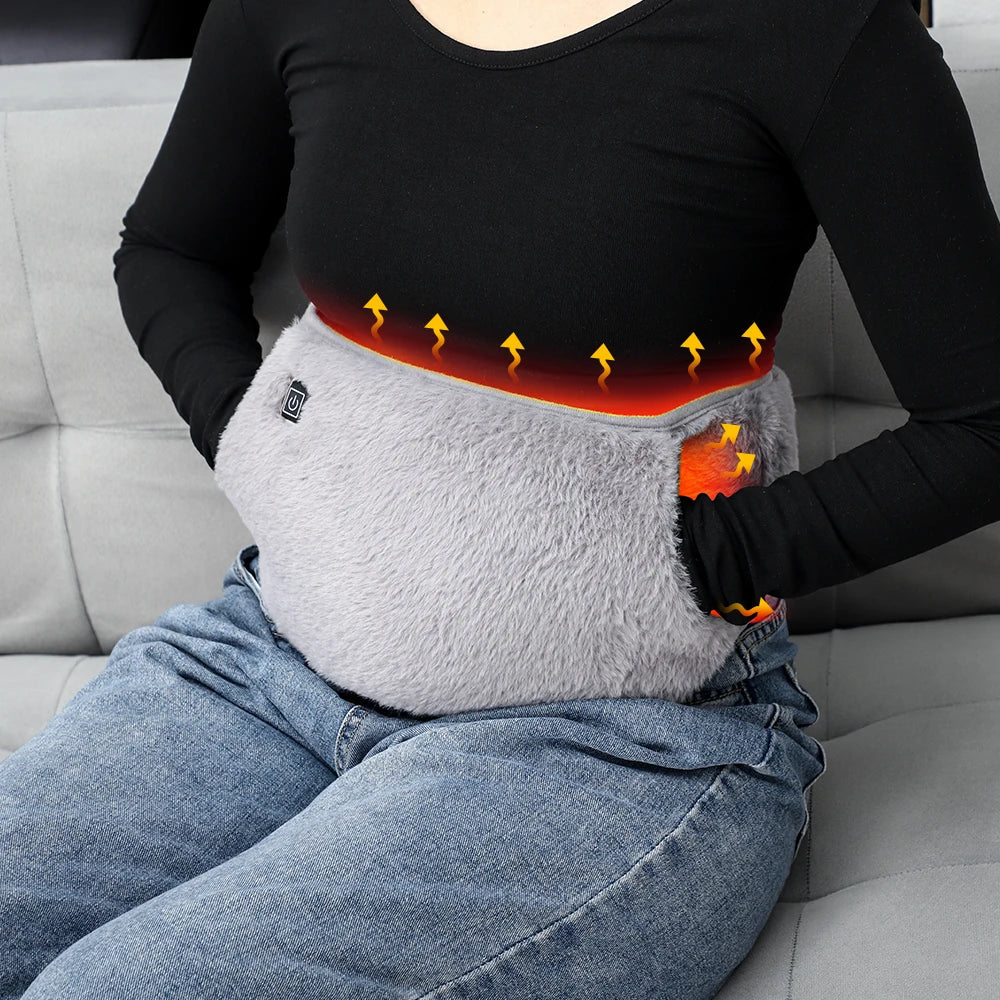 Electric Waist Warmer Uterus Warming Belt Heated Cold Hand Heating USB Charging Abdominal Massager Protection Artifact Graphene Variety shop