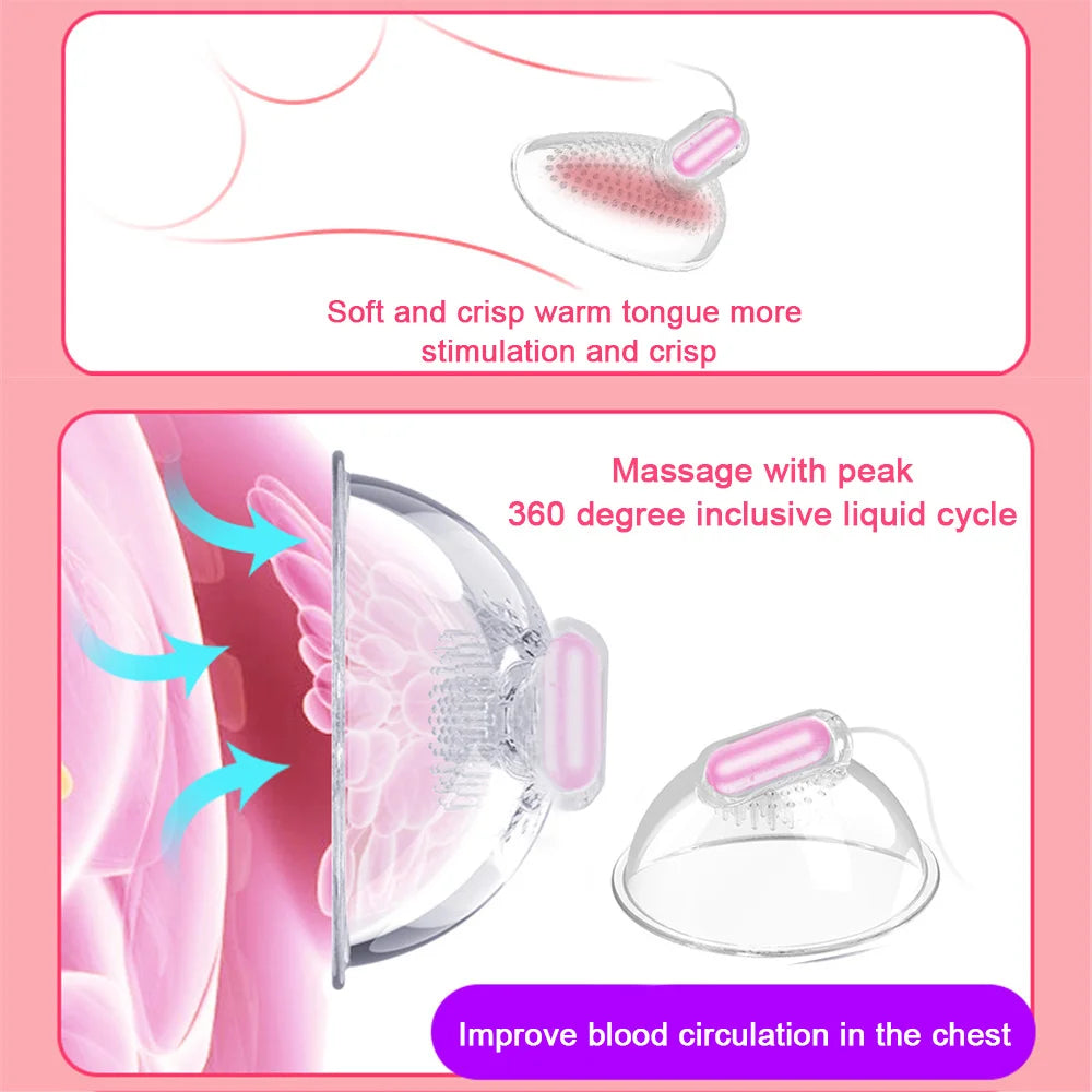 Nipple Licking Vibrator For Women Nipple Stimulation Licking Vagina Vacuum Pump Variety shop