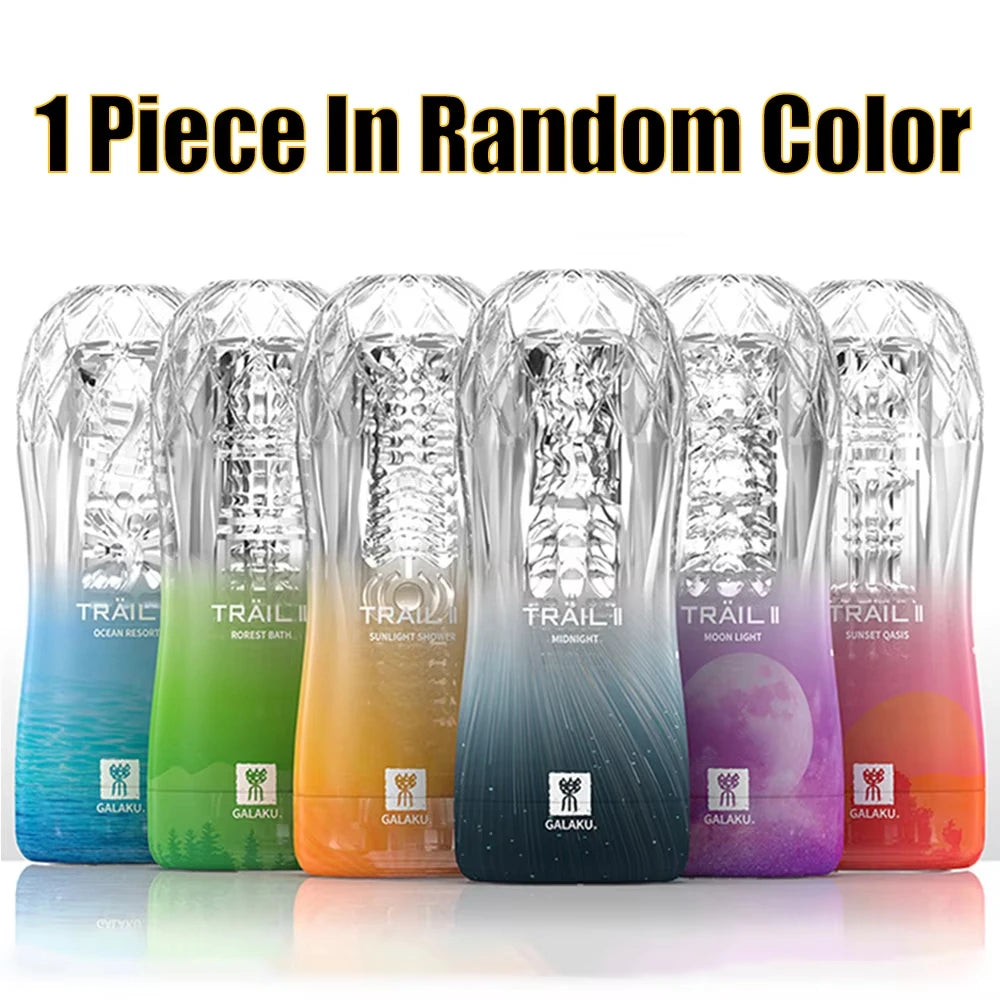 Male Masturbator Cup Soft Pussy Sex Toys Transparent Vagina Adult Endurance Exercise Adult supplies Vacuum Pocket Cup for Men Variety shop
