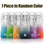 Male Masturbator Cup Soft Pussy Sex Toys Transparent Vagina Adult Endurance Exercise Adult supplies Vacuum Pocket Cup for Men Variety shop