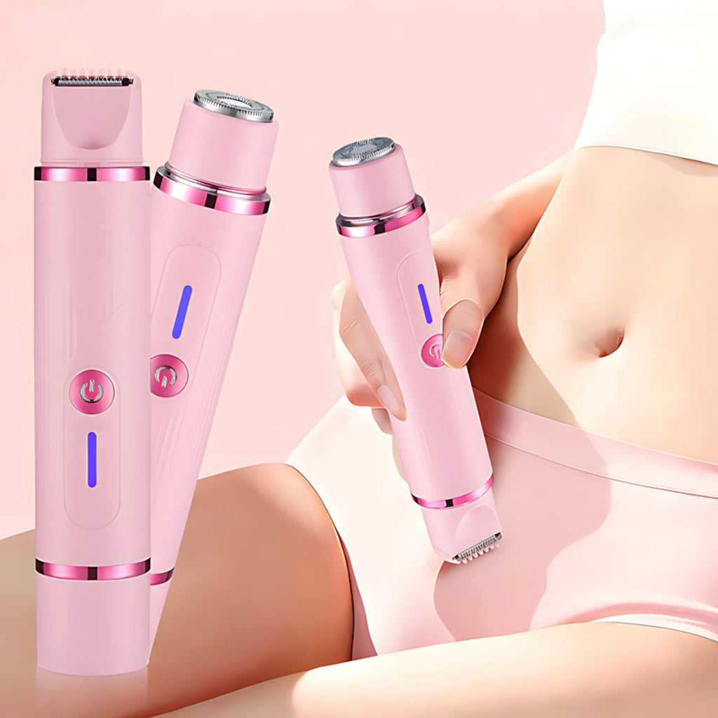 Woman Hair Trimmer Electric Razor Dual-Head 2 IN 1 Design variety store