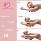 Snail Dildo Vibrator Adjustable Clit Fit Penetration G-Spot Dual Motors Pleasure Women Sex Toy Double Stimulation Toy Love 18+ Variety shop