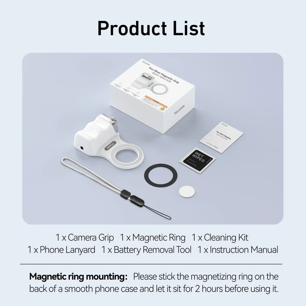 Magnetic Phone Camera Shoot Hand Grip BT Remote Control Handle for Vlogs and Selfies variety store