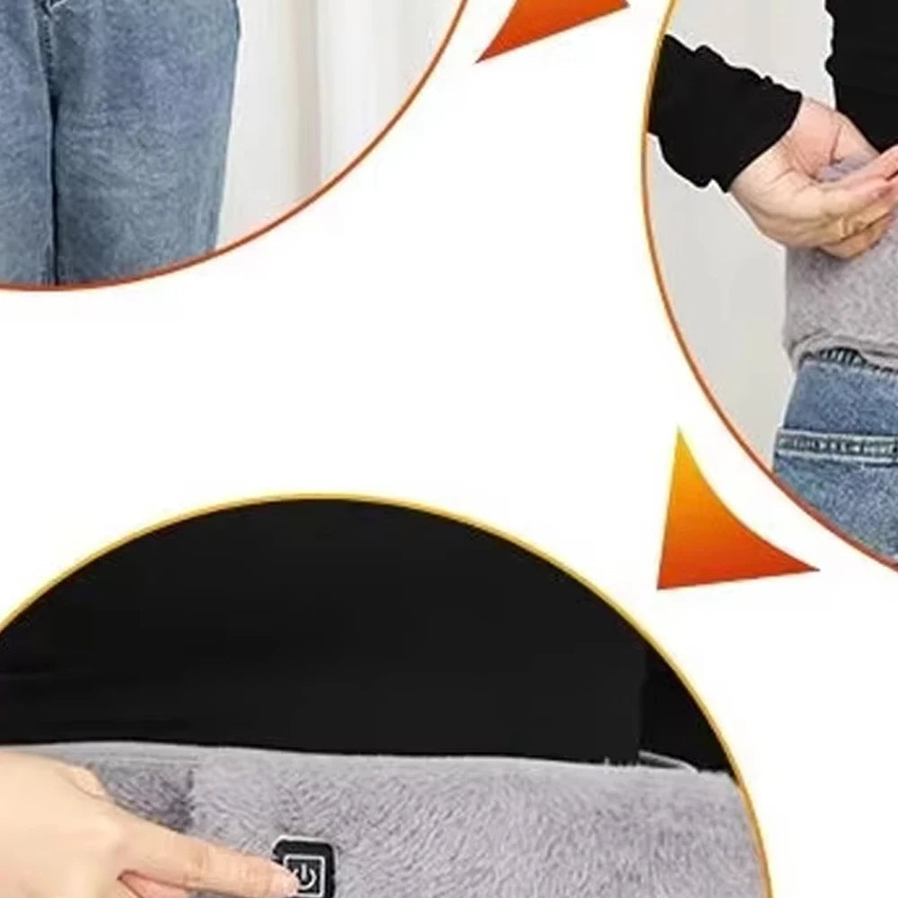 Electric Waist Warmer Uterus Warming Belt Heated Cold Hand Heating USB Charging Abdominal Massager Protection Artifact Graphene Variety shop