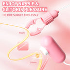 Vibrating Nipple Clamp Tongue Licking Sucking Vibrator For Women Breast Massage Variety shop
