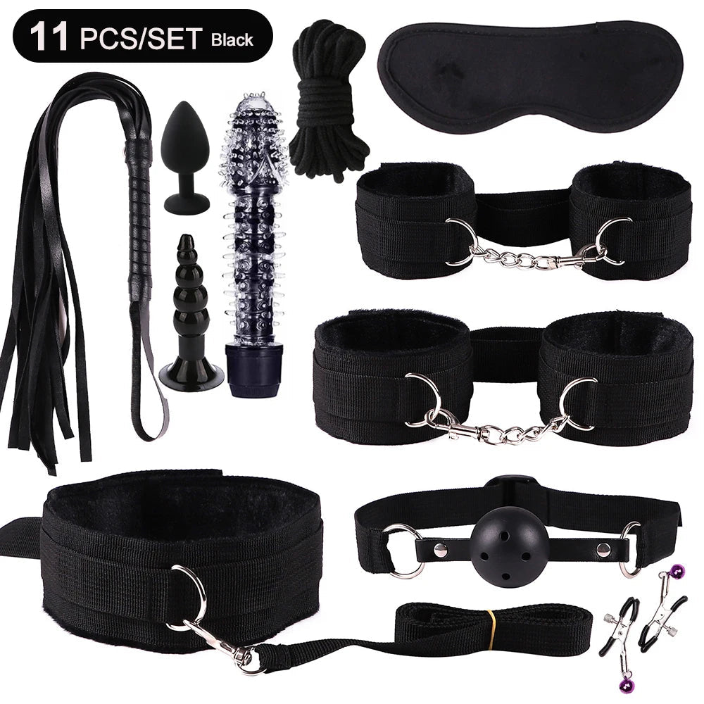 BDSM Kits Sex Bondage Vibrators Sex toys for Couples Adult Variety shop