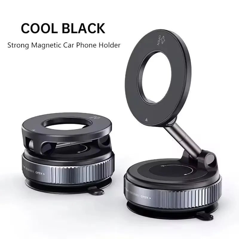 Magnetic Car Phone Holder 360 Degree Rotation Vacuum Adsorption Strong Suction Holder variety store