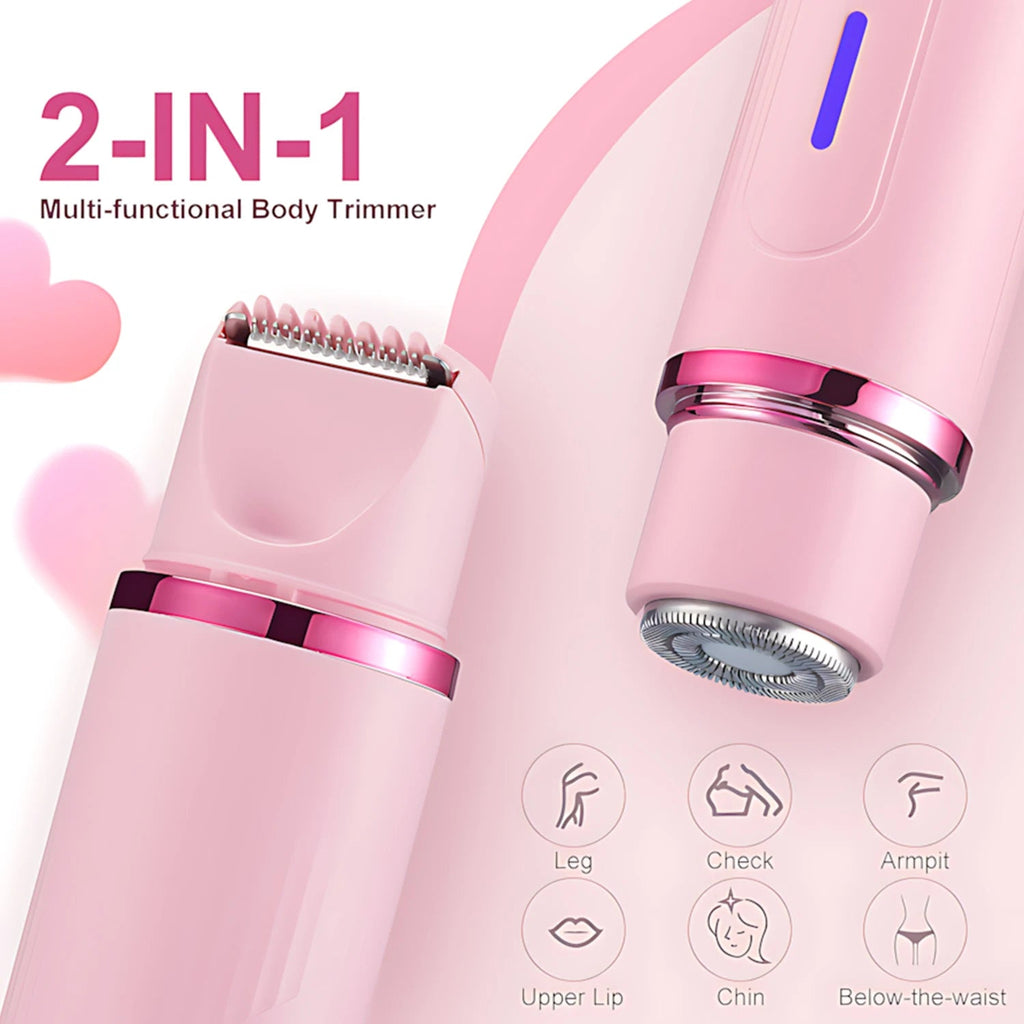 Woman Hair Trimmer Electric Razor Dual-Head 2 IN 1 Design variety store