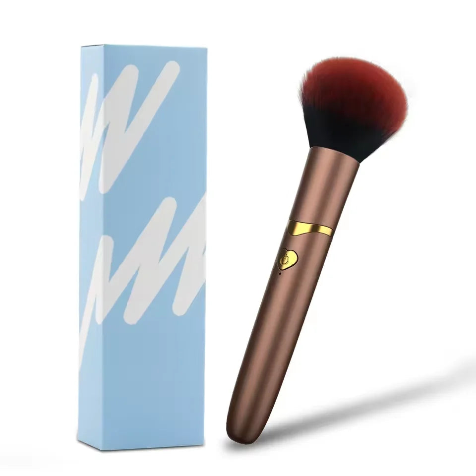 Vibrating Makeup Brush Massager Strong Shock Female Orgasm Clitoral Stimulator 7 Speed AV Wand Vibrator Adult Sex Toys for Women Variety shop