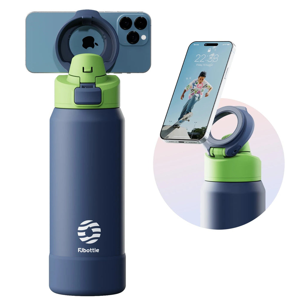 Magnetic Thermos 950ml  Stainless Steel Sports Water Bottle with Magnetic Phone Holder variety store