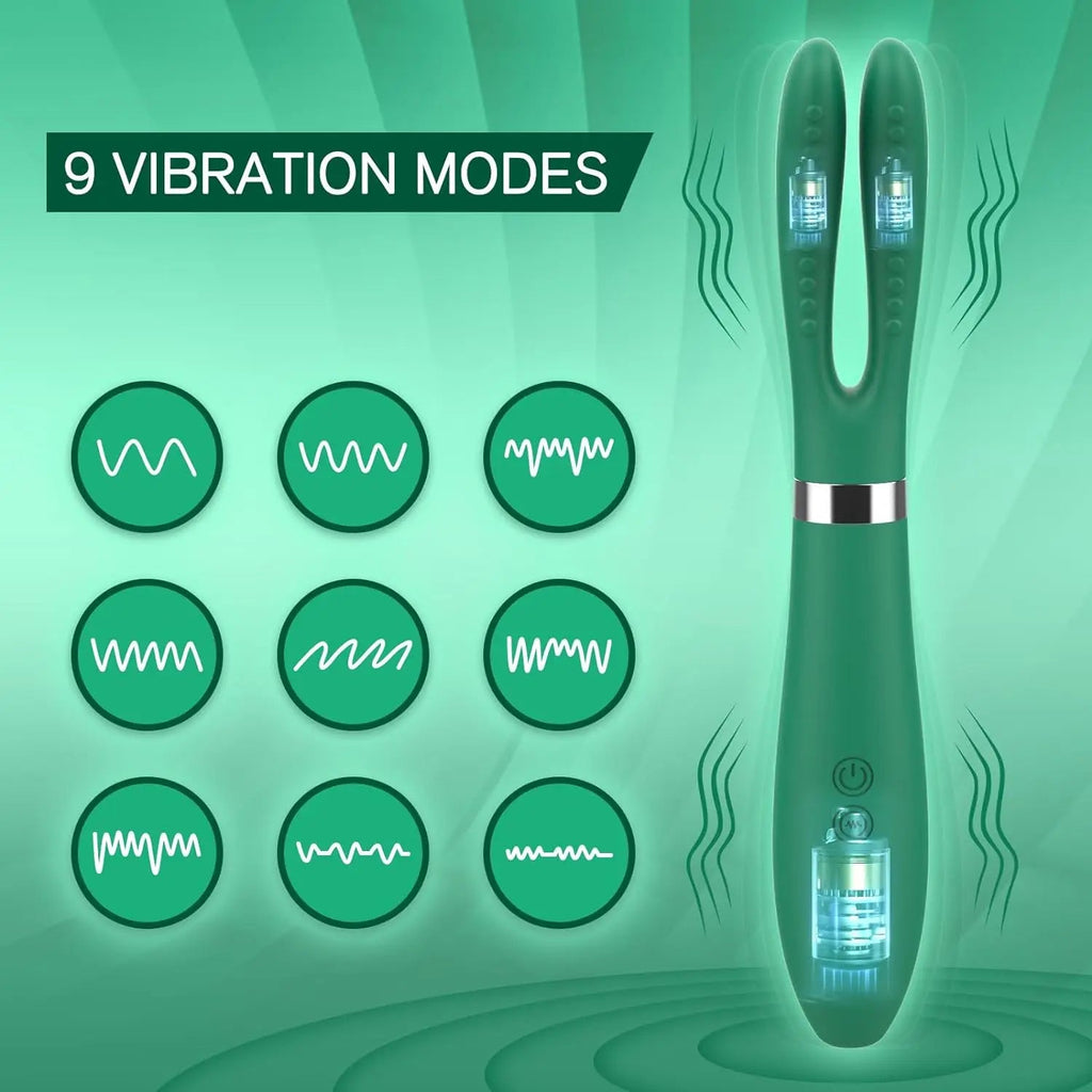 Rabbit Ear Sex Toy Clitoral Vibrator for Women G Spot Massage Dildo Vibrator 9 Modes Clitoral Stimulator Adult Sexual Products Variety shop