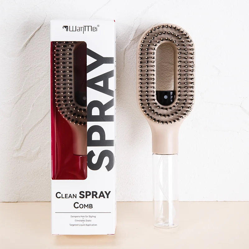 2in1 Sprayer Comb Detangling Scalp Massage Hairbrush with Spray Bottle Essential Oil Water Mist Spray Brush Anti-static Autumn Variety shop