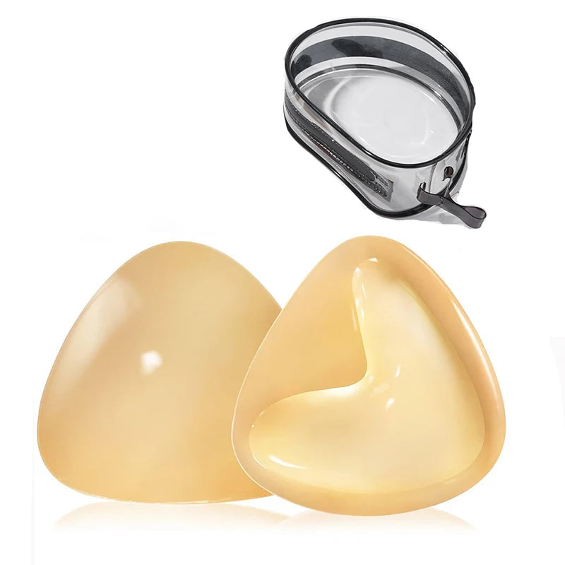 Double-Sided Sticky Bra Pads Women Summer Ultra Instant Push Up Bra Pads Reusable Padded Inserts Strapless Lift For Swimsuit Variety store